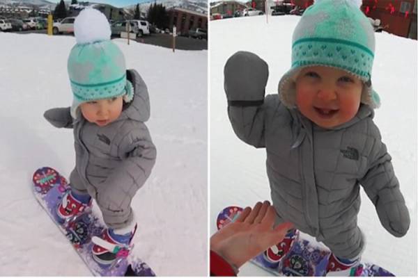 Ο μικρότερος snowboarder που έχετε δει ποτέ! (βίντεο)