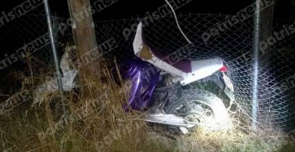 Νεκρός 21χρονος σε τροχαίο στην Αμαλιάδα με μηχανή