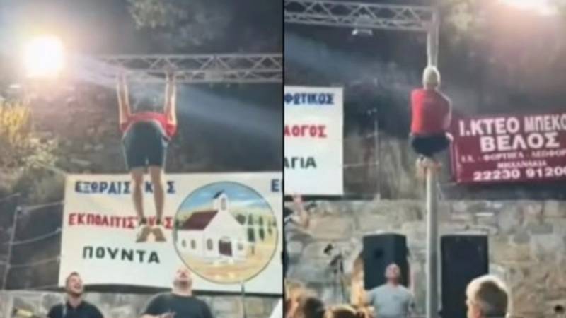 Άνδρας σε πανηγύρι στην Εύβοια μιμήθηκε τον... Spider-Man και έγινε viral (Βίντεο)