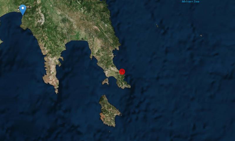 Σεισμός 4,6 Ρίχτερ στην Ανατολική Λακωνία