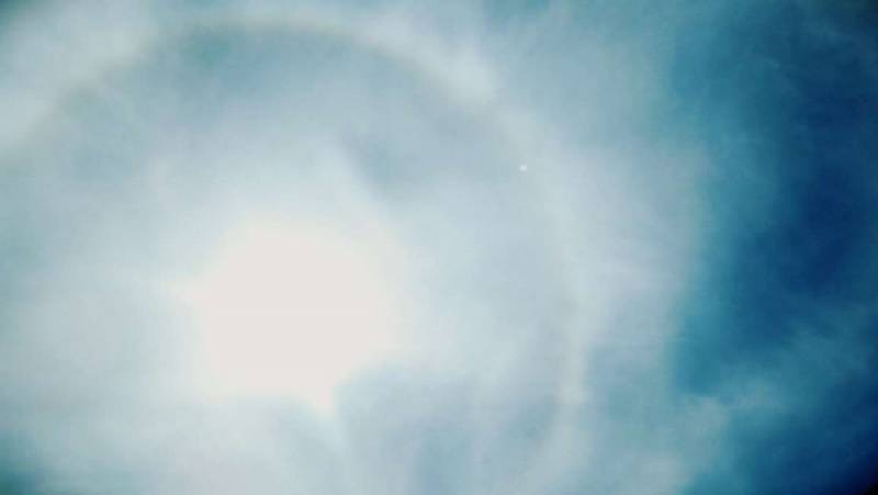 «Ηλιακό φωτοστέφανο» πάνω από την Καλαμάτα