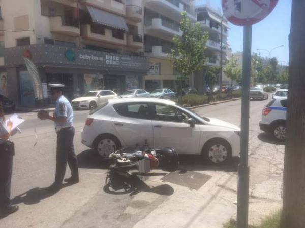 Καλαμάτα: Τροχαίο με τραυματισμό στην οδό Ακρίτα