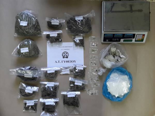Συλλήψεις για ναρκωτικά σε χωριά της Ανατολικής Μάνης