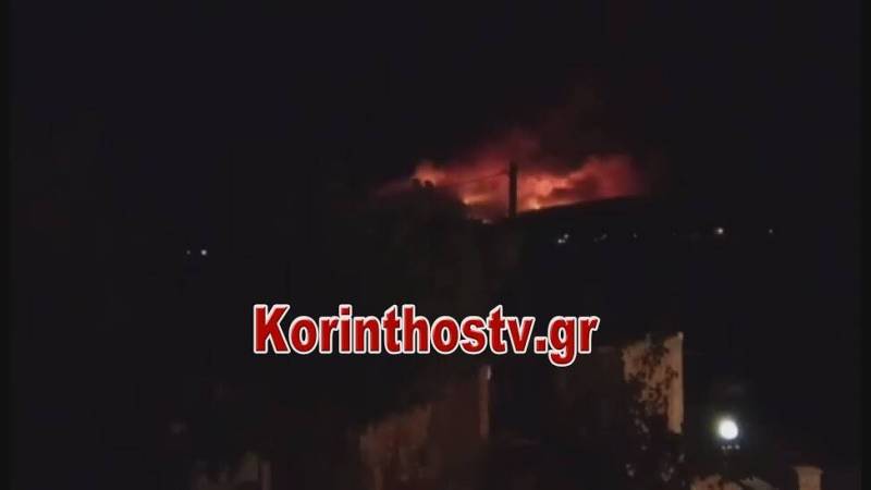 Μεγάλη φωτιά στο Σοφικό Κορινθίας: Εκκενώνονται οικισμοί κι ένα μοναστήρι (Βίντεο)