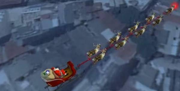 Όταν ο Άγιος Βασίλης πέρασε πάνω από την Ακρόπολη (βίντεο)