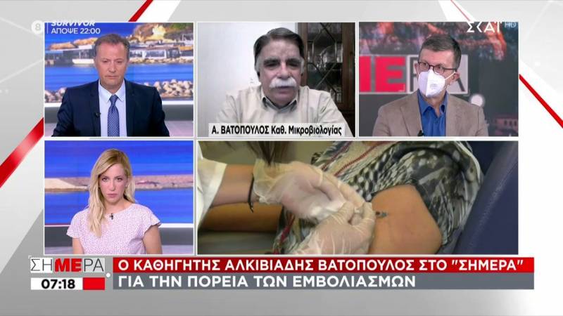 Βατόπουλος: Μην βιαζόμαστε να πετάξουμε τη μάσκα - Πότε θα χτιστεί τείχος ανοσίας (Βίντεο)