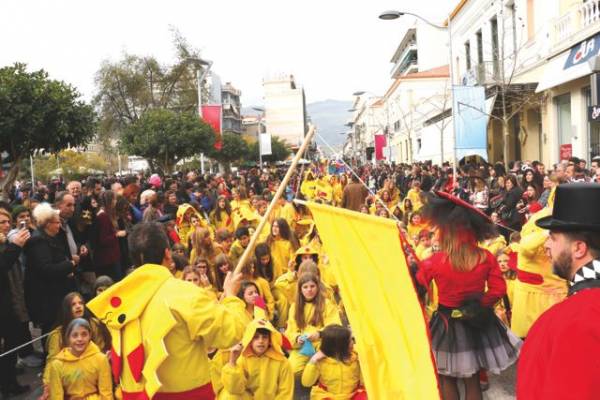 ΒΙΝΤΕΟ: Ολόκληρη η παρέλαση του 5ου Καλαματιανού Καρναβαλιού