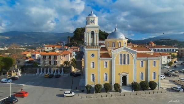 Πλατεία Υπαπαντής και Ιστορικό Κέντρο Καλαμάτας από ψηλά (βίντεο)