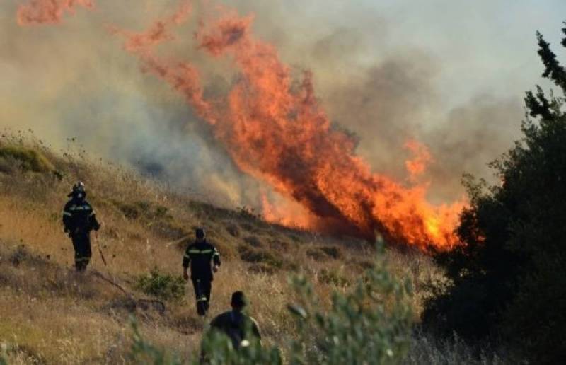 Υψυλός κίνδυνος για πυρκαγιά την Δευτέρα στην Ανατολική Λακωνία