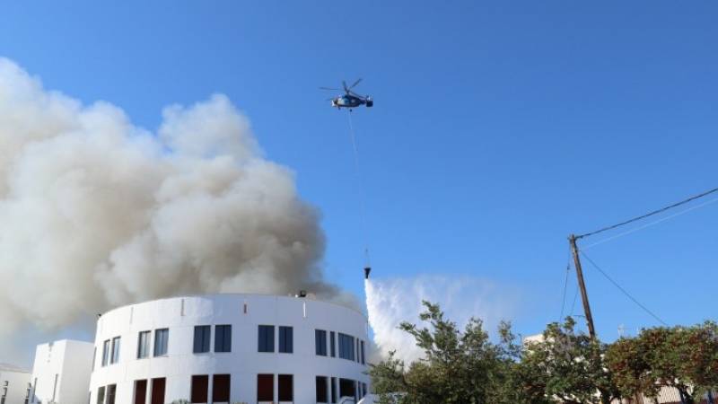 Υπό έλεγχο η φωτιά στο Πανεπιστήμιο Κρήτης