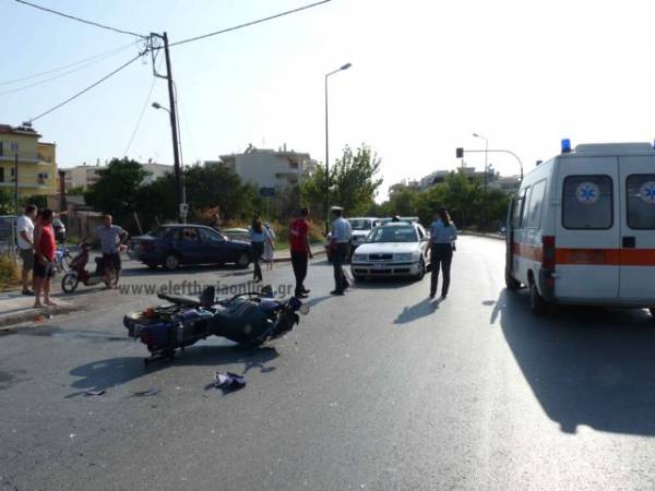Τραυματισμός μοτοσικλετιστή στην οδό Κρήτης