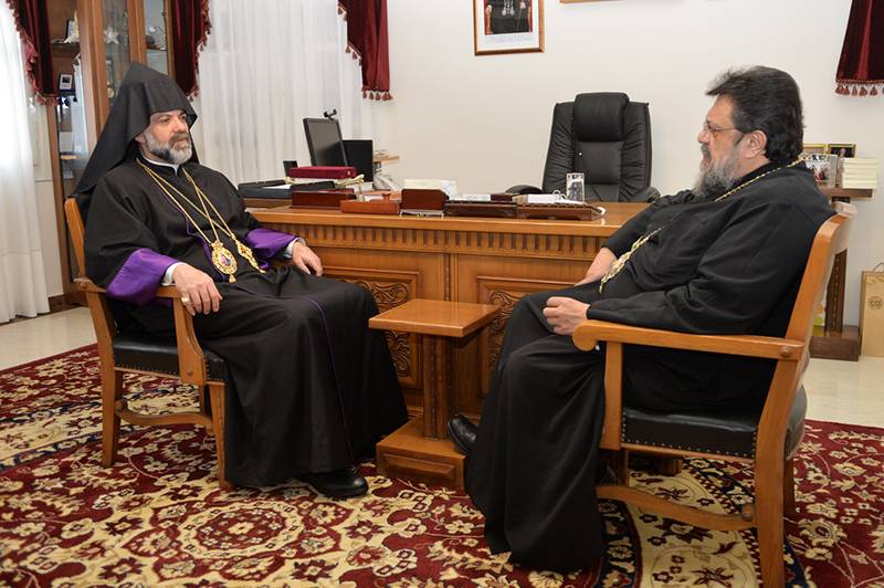 Ο Αρχιεπίσκοπος Αρμενίων στον μητροπολίτη Μεσσηνίας