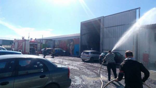 Άσκηση πυροσβεστικής στις εγκαταστάσεις της εταιρείας ΑΓΑΝ στη Μεσσήνη