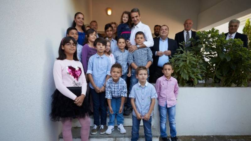 Το Παιδικό Χωριό SOS στο Πλαγιάρι επισκέφθηκε ο Κυριάκος Μητσοτάκης