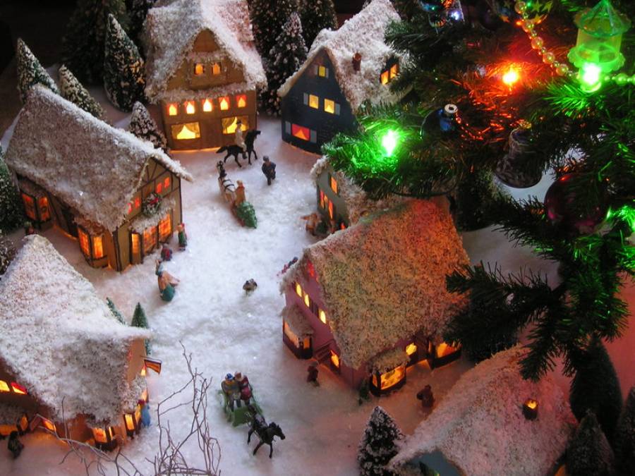 Αποτέλεσμα εικόνας για χριστουγεννιάτικο χωριό εικόνες