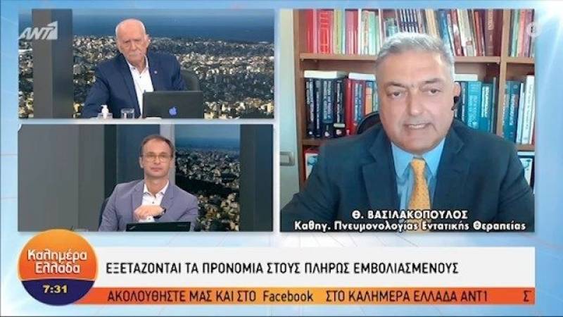 Βασιλακόπουλος: Χειρουργός είπε ότι θα με μηνύσει γιατί προτρέπω τους πολίτες να κάνουν το εμβόλιο (Βίντεο)