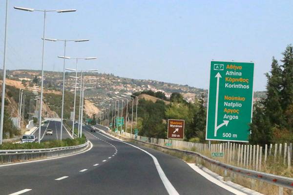 Αύξηση 4% στην κυκλοφορία του αυτοκινητοδρόμου Κόρινθος - Τρίπολη - Καλαμάτα
