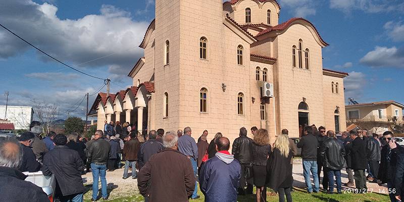 Τριφυλία: Πλήθος κόσμου στο στερνό “αντίο” στον Σπύρο Χρονόπουλο