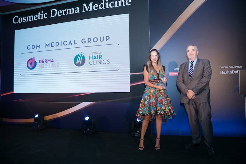 To BRONZE βραβείο παρέλαβε η κα Λίλη Αγιάντ, General Manager Cosmetic Derma Medicine &amp; Advanced Hair Clinics