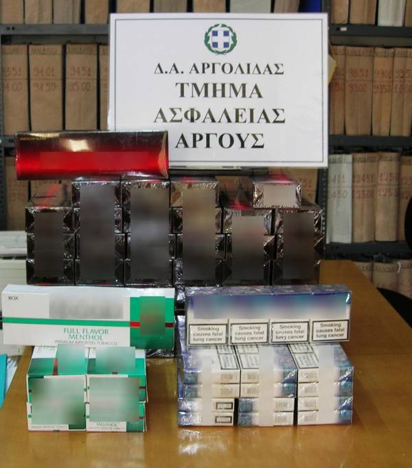 Σύλληψη 48χρονου με 526 πακέτα λαθραία τσιγάρα στο Κουρτάκι Αργολίδας