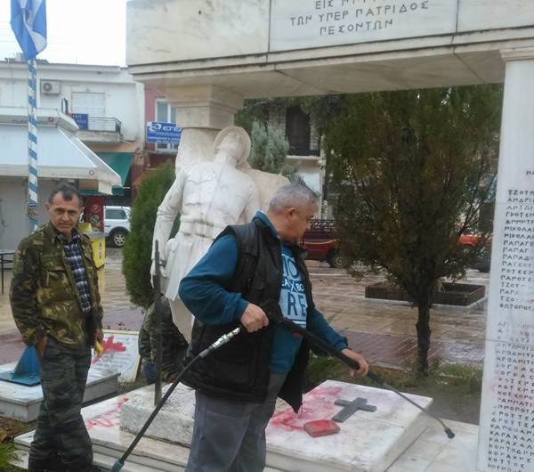 Εργασίες για την αποκατάσταση του μνημείου πεσόντων στο Κοπανάκι 