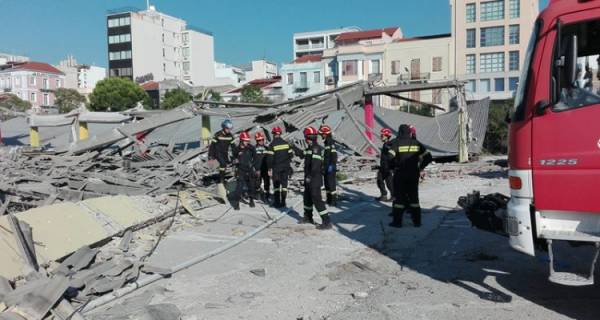 Πολίτης περιγράφει τις στιγμές της κατάρρευσης της οροφής κτιρίου στο παλιό λιμάνι της Πάτρας