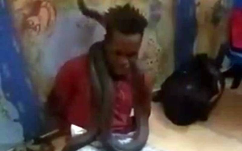 Ινδονησία: Τύλιξαν φίδι γύρω από τον λαιμό του για να τον ανακρίνουν (Βίντεο)